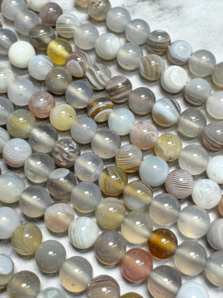 Botswana Agate Beads Strand - 4mm