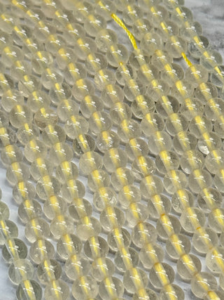 Lemon Quartz Beads Strand - 6mm