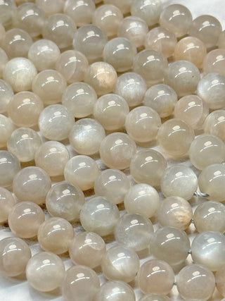 Gray Moonstone Beads Strand - 6mm - 8mm