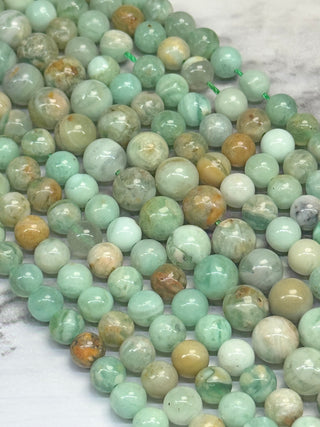 Green Quartz Beads Strand - 6mm - 8mm