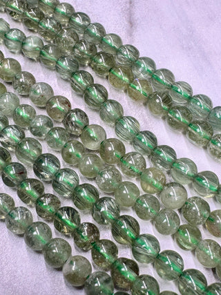 Green Apatite Bead Strand - 4mm