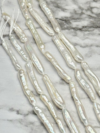 Freshwater Pearl Baroque Keshi Stick Beads Strand