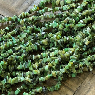 Chrysoprase Chip Bead Strand - 5-8mm