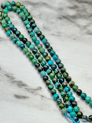 HuBei Turquoise Beads Strand - 3-4mm