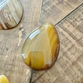 5pc Banded Agate Pendants