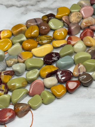 Alashan Agate Tumbled Stone Beads - 8-13mm