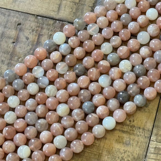 Multi-Color Moonstone Bead Strand - 8mm
