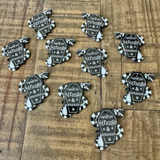10pc Coffin Acrylic Pendants