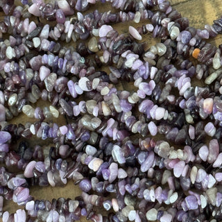 Lepidolite Chip Bead Strand - 5-8mm