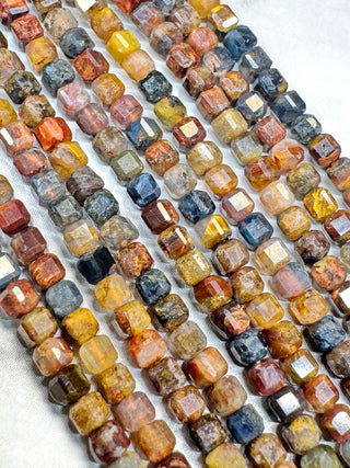 Pietersite Faceted Table Cut Cube Beads Strand - 2mm - 3mm