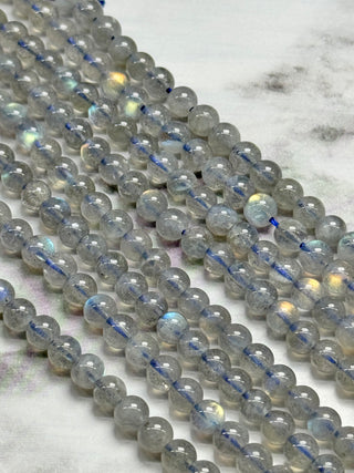 Grade AA Labradorite Beads Strand - 5mm - 6mm - 8mm