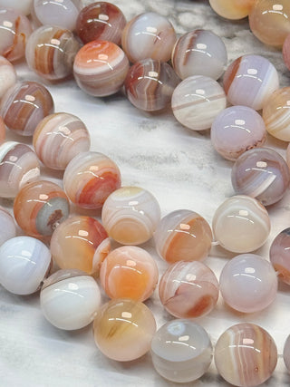 Grade A Sardonyx Beads Strand - 14mm