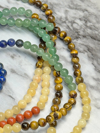 Chakra Mixed Gemstone Beads Strand - 7mm