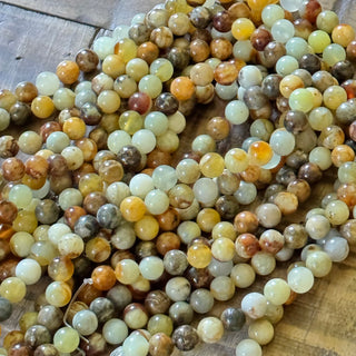 Xiuyan Jade Bead Strand - 8mm