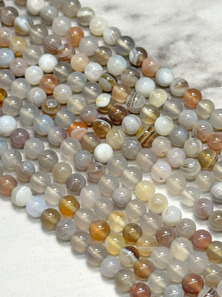 Botswana Agate Beads Strand - 4mm