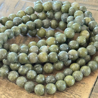 Epidote Bead Strand - 8mm