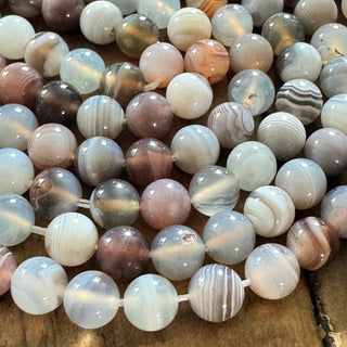 Botswana Agate Beads - 6mm - 8mm