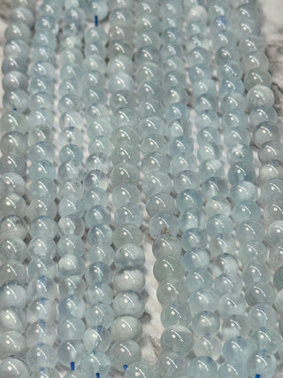 Aquamarine Beads Strand - 4mm - 6mm - 8mm