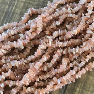 Sunstone Chip Bead Strand - 5-8mm