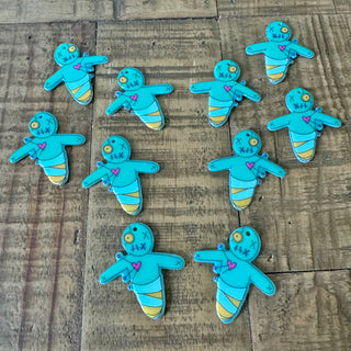 10pc Voodoo Doll Acrylic Pendants