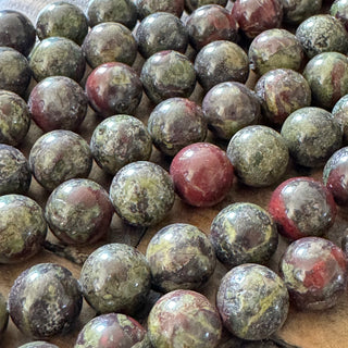 8mm Bloodstone Jasper Bead Strand