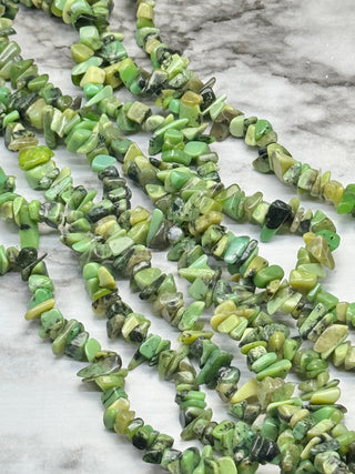 Serpentine Chip Beads Strand - 2-11mm
