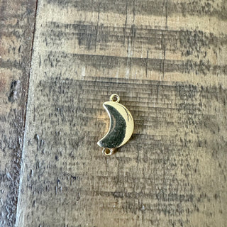 18k Gold Plated Freshwater Pearl Moon Link Connector
