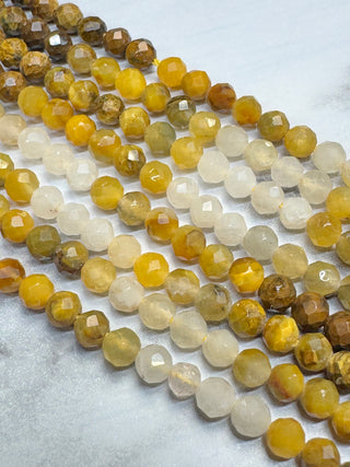 Pietersite Faceted Gradient Color Beads Strand - 4mm