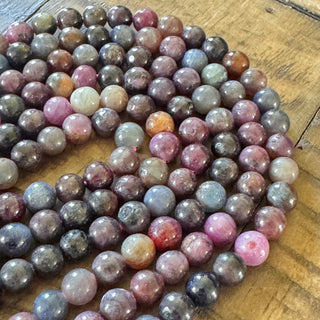 Ruby & Sapphire Bead Strands - 6mm