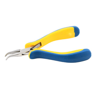 Beadalon Designer Series Ergo Bent Chain Nose Pliers - Yellow & Blue Handle