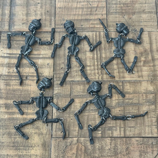 5pc Halloween Skeleton Pendants - Free-Moving
