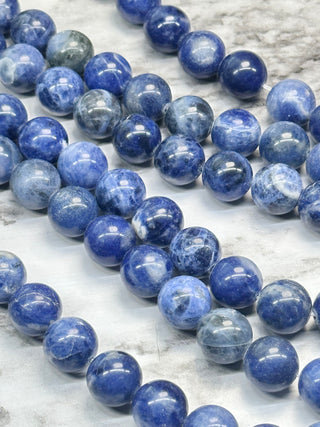 Sodalite Beads Strand - 12mm