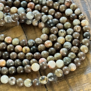 Rhodonite Bead Strand - 8mm