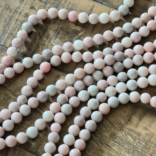Pink Opal Bead Strand - 8mm