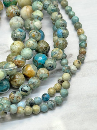 Variscite Beads Strand - 4mm - 6mm - 8mm