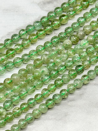 Green Apatite Bead Strand - 4mm
