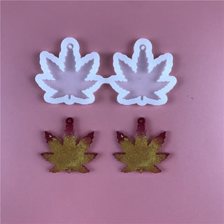 Hemp Leaf Silicone Earring Mold