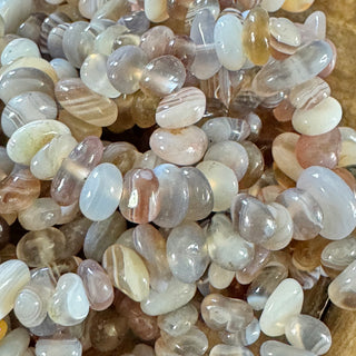 Botswana Agate Chip Bead Strand - 4-10mm