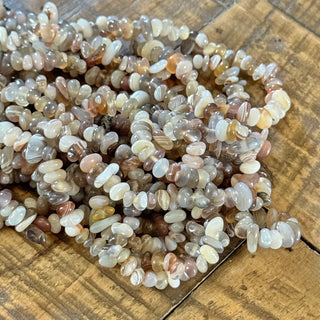 Botswana Agate Chip Bead Strand - 4-10mm