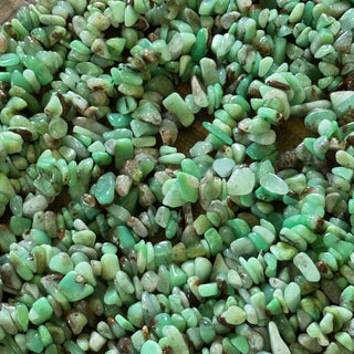 Chrysoprase Chip Bead Strand - 5-8mm