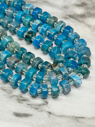 Apatite Heishi Bead Strand - 6x3mm
