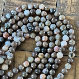 Rhodonite Bead Strand - 8mm