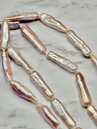 Freshwater Stick Pearl Beads Strand - 23-25mm