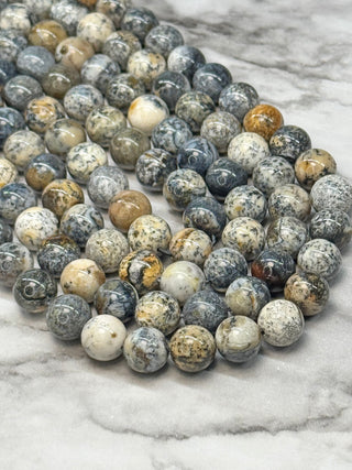 Black African Opal Beads Strand - 10mm