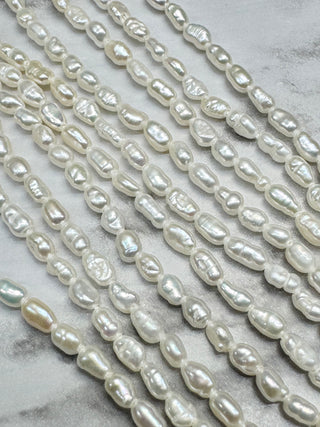 Freshwater Baroque Keshi Nugget Pearl Beads Strand - 3mm