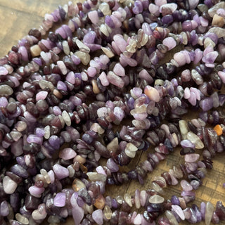 Lepidolite Chip Bead Strand - 5-8mm