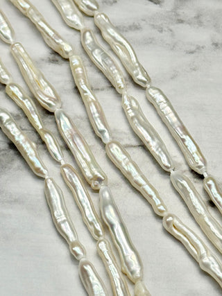 Freshwater Pearl Baroque Keshi Stick Beads Strand