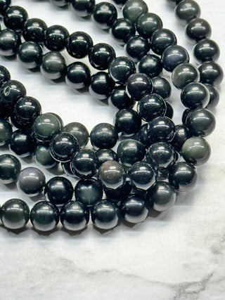 Rainbow Obsidian Beads Strand - 4mm - 6mm - 8mm