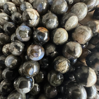 8mm Gray Opal Bead Strand