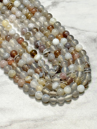 Botswana Agate Beads Strand - 4mm